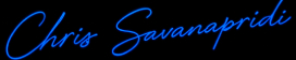Chris Savanapridi Signature